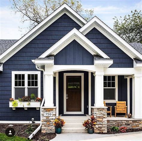 dark blue house exterior colors